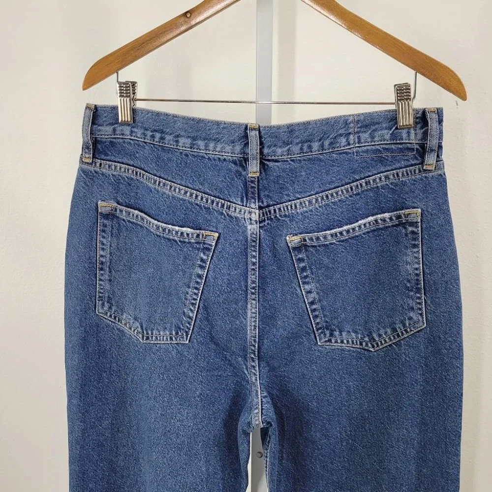 FREE PEOPLE/ WTF  lasso straight distressed jeans Sz 31 NEW - Picture 9 of 10